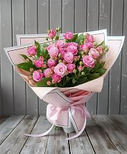 Букет Розовый кустик в Изоплите