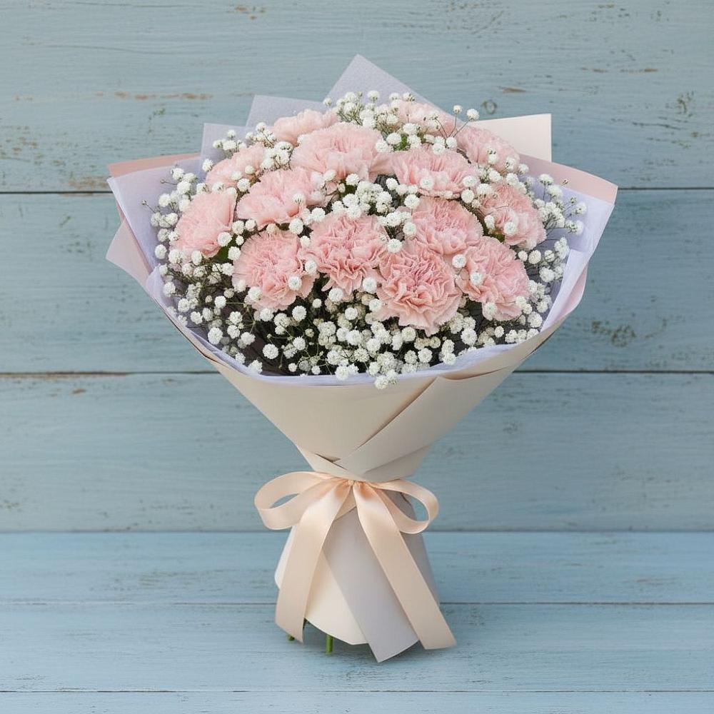 Букет цветов из: Гвоздики в Изоплите