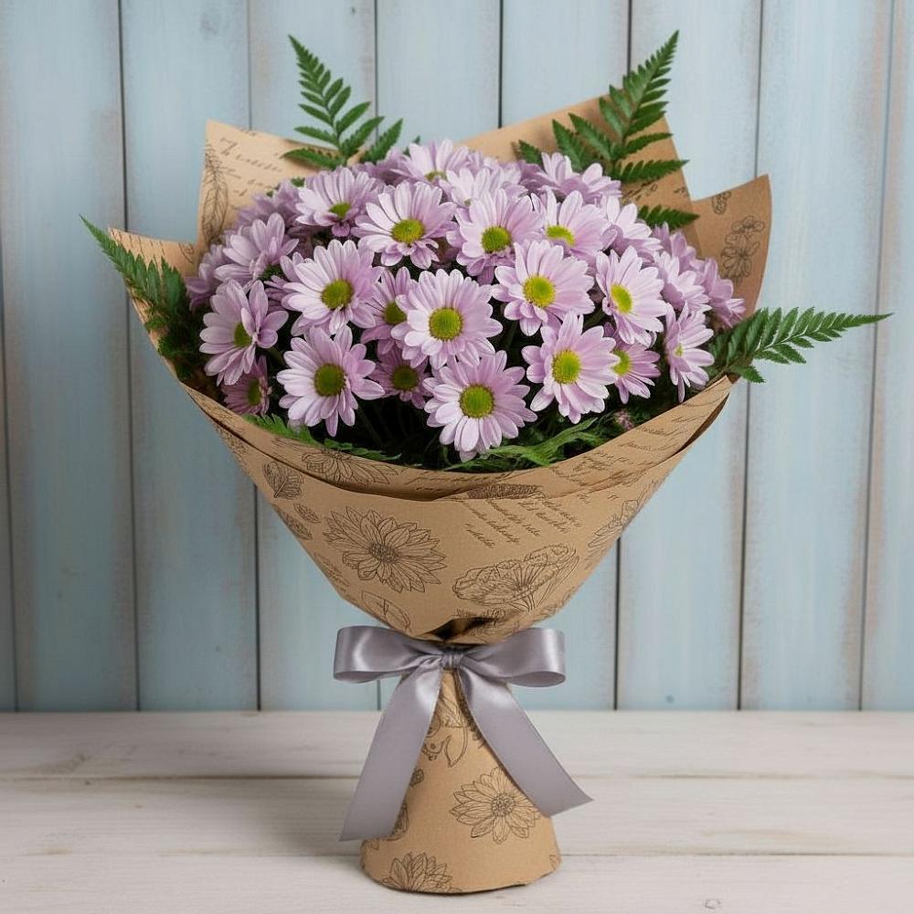 Букет цветов из: Хризантемы в Изоплите