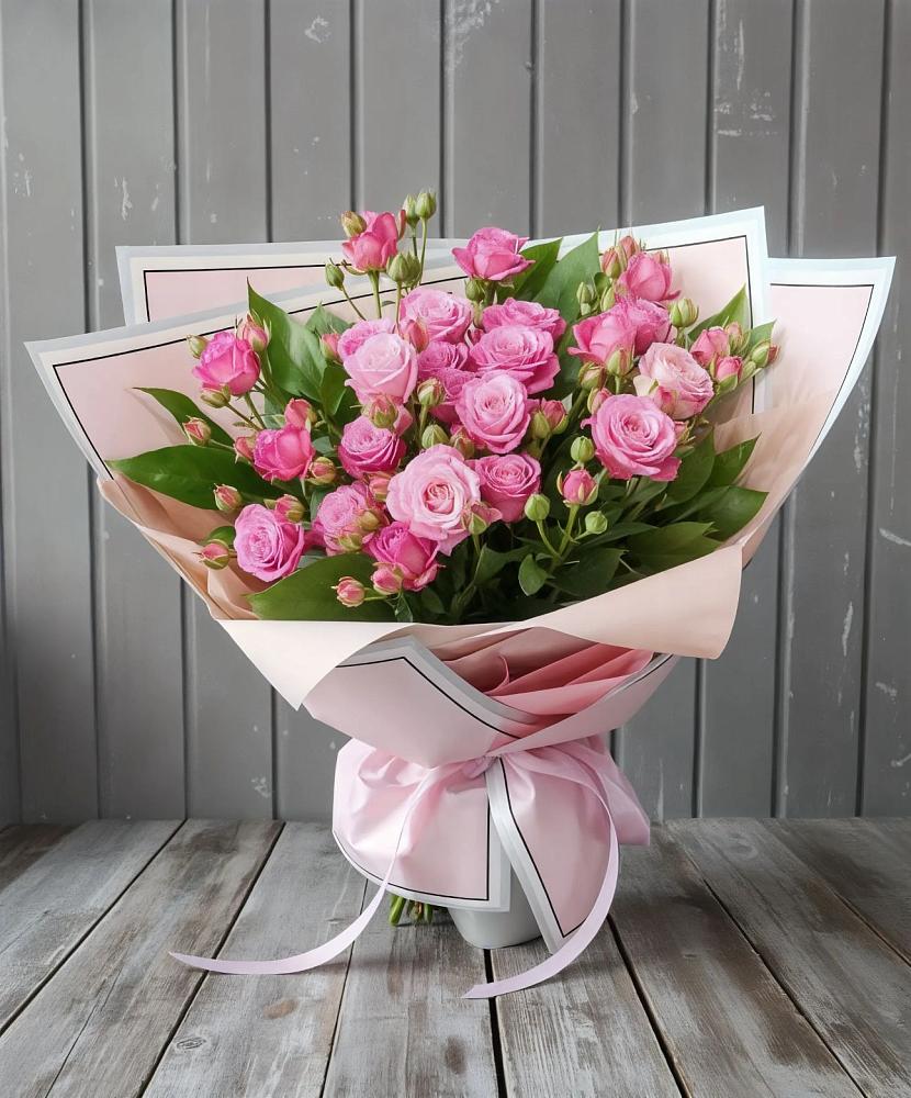 Букет Розовый кустик в Изоплите