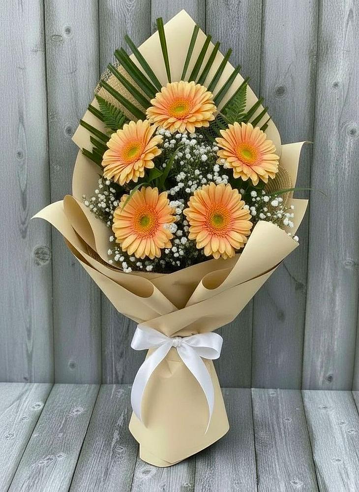 Букет цветов из: Герберы в Изоплите