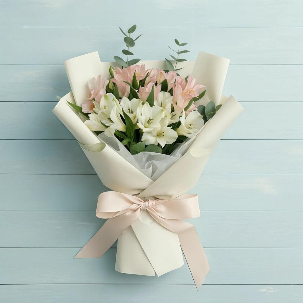 Букет цветов из: Альстромерии в Изоплите