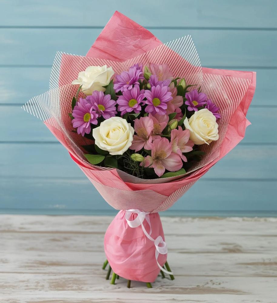 Букет цветов из: Герберы в Изоплите